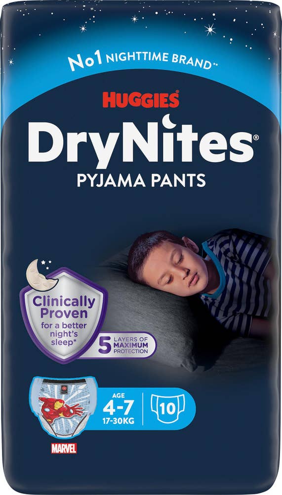 DryNites Nattblöja Pojke 4-7år 17-30kg