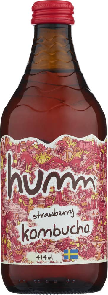 Humm Kombucha Jordgubbe EKO