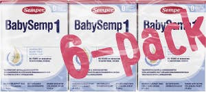 Semper Modersmjölksersättning BabySemp 1 Drickfärdig 0M 6-p