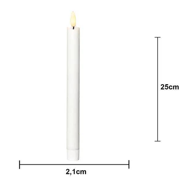 Star Trading Antikljus LED Flamme Rustic Vit 25cm