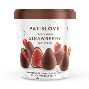 Patislove Frysta Jordgubbar Vit & Mjölkchoklad