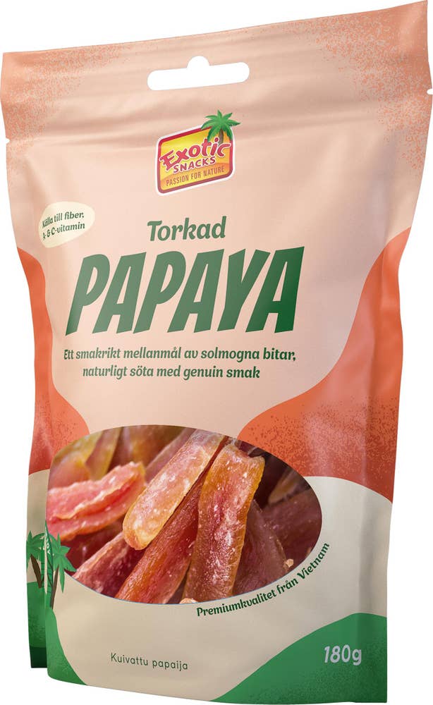 Torkad Papaya