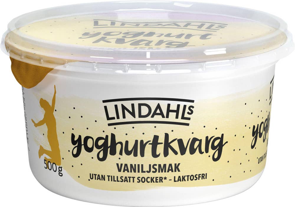 Lindahls Yoghurtkvarg Vanilj 0,3% Laktosfri Utan Tillsatt Socker