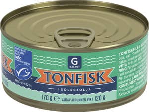 Garant Tonfisk I Solrosolja MSC