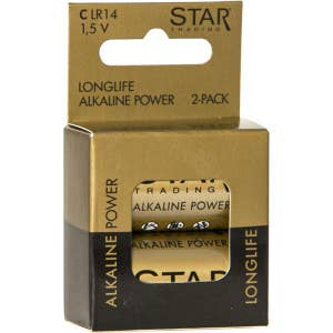 Star Trading Batteri C 1,5V Longlife Alkaline Power