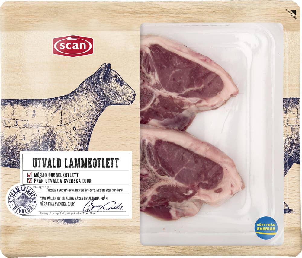 Scan Utvald Lammkotlett