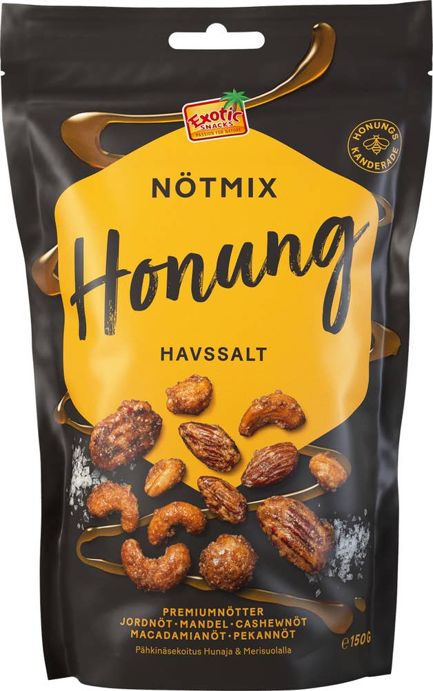 Exotic Snacks Nötmix Honung med Havssalt