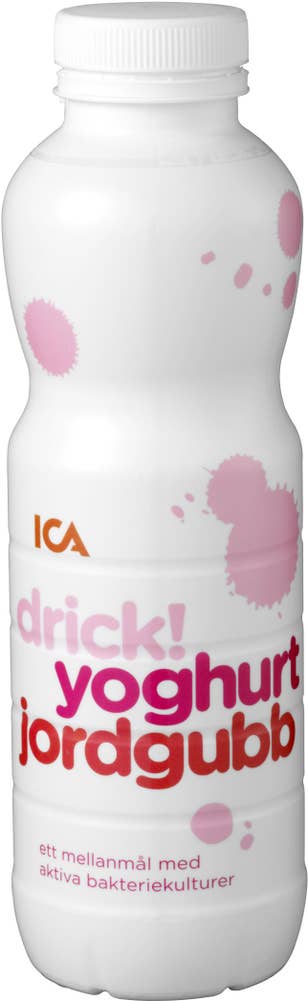 Ej sorterad Drickyoghurt jordgubb 1% Ica