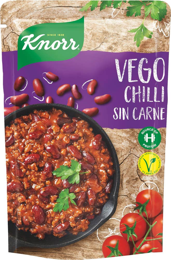 Knorr Vegansk Måltidslösning Vego Chili Sin Carne 390g