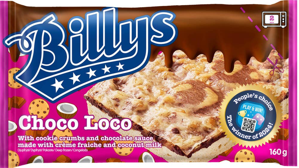 Billys Pan Pizza Choco Loco Fryst