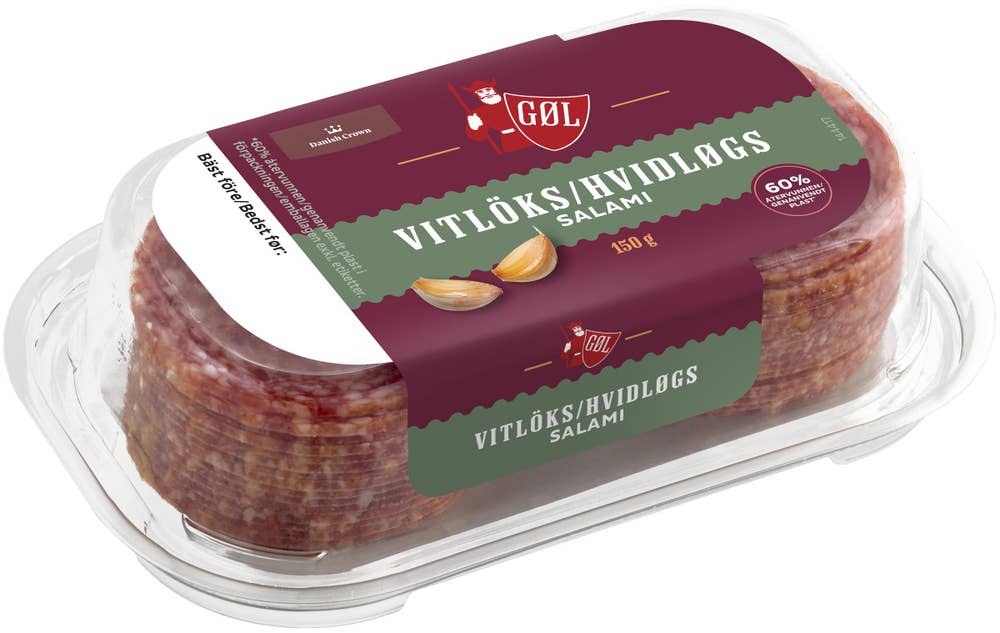 Vitlök Salami Skivad