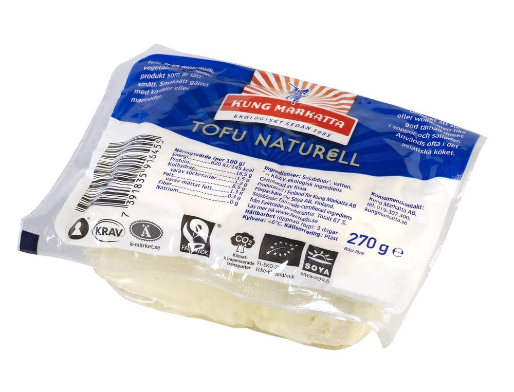 Kung Markatta Tofu Naturell KRAV/Fairfrade Kung Markatta