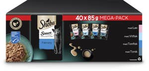 Sheba Kattmat Fisk i Sås Mix 40x85g