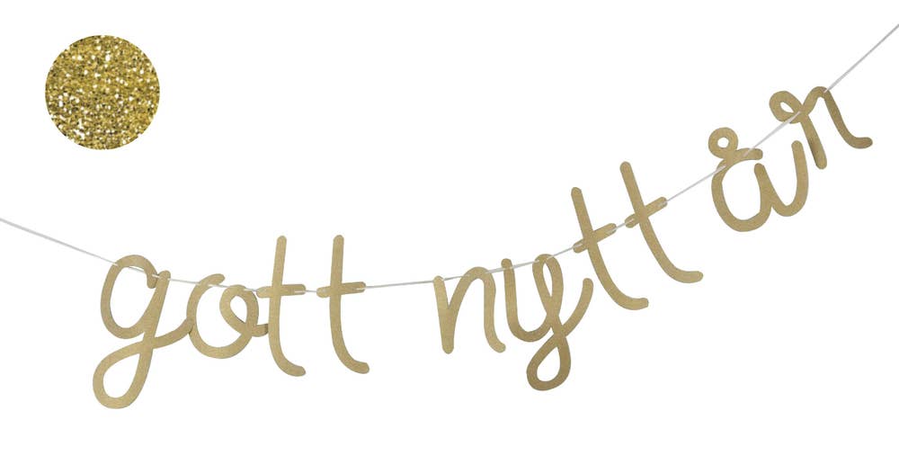 Hedlundgruppen Girlang Gott Nytt År Guld Glitter