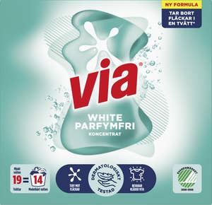 Via Tvättmedel White Parfymfri