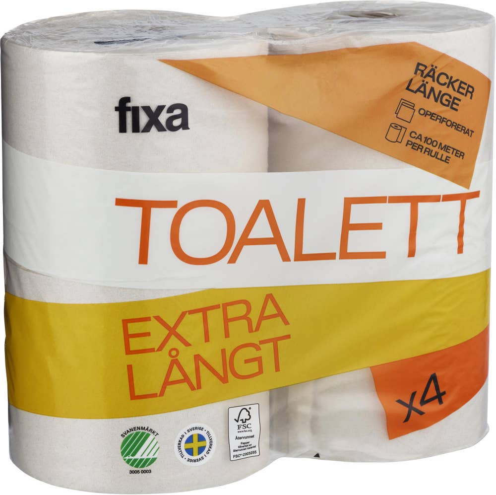 Fixa Toalettpapper Extra Långt