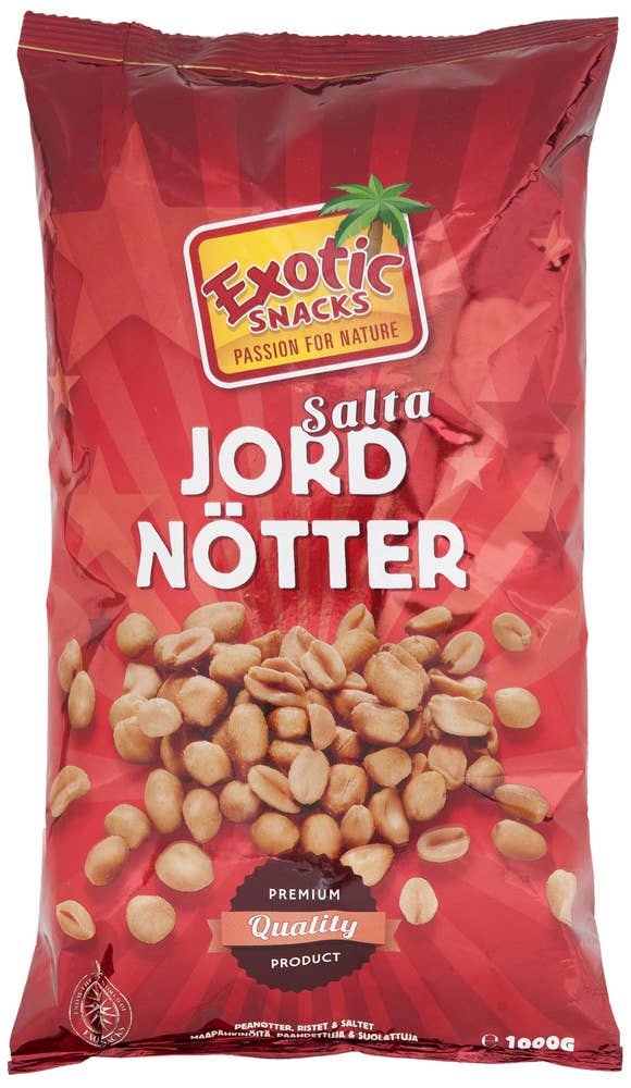 Exotic Snacks Jordnötter Saltade Exotic Snack