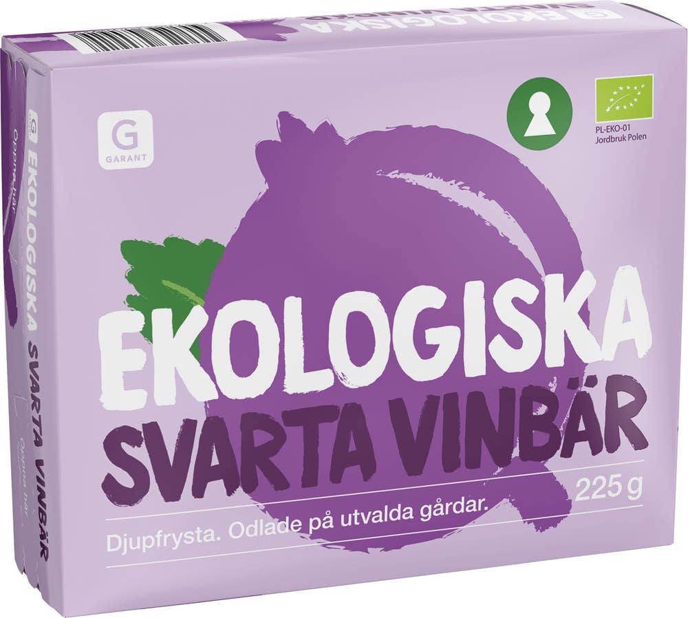 Garant Eko Vinbär Svarta EKO Frysta