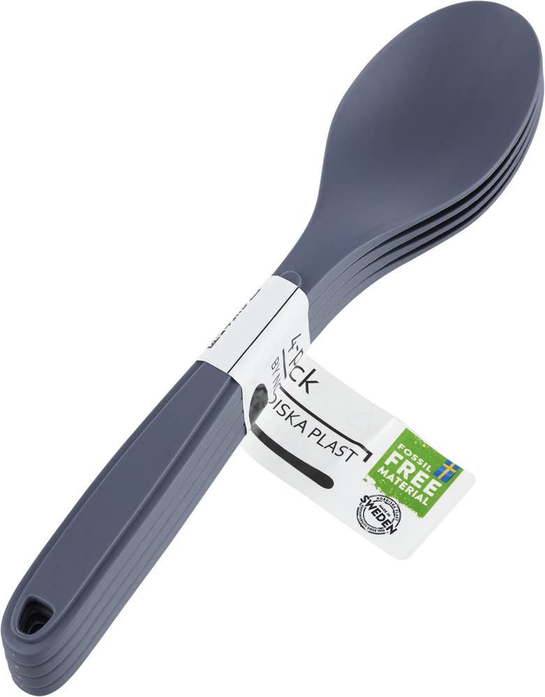 Nordiska Plast Flergångsbestick Sked Grå