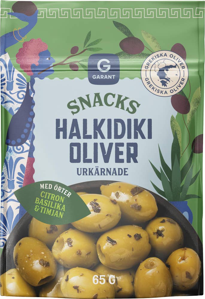 Garant Snacksoliver Halkidiki med Örter