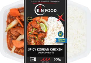 Kin Food Spicy Korean Chicken i Gochujangsås Extra Stark