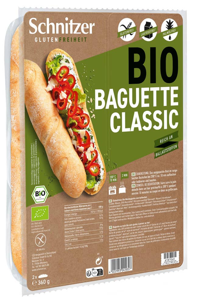 Schnitzer Baguette Glutenfri EKO
