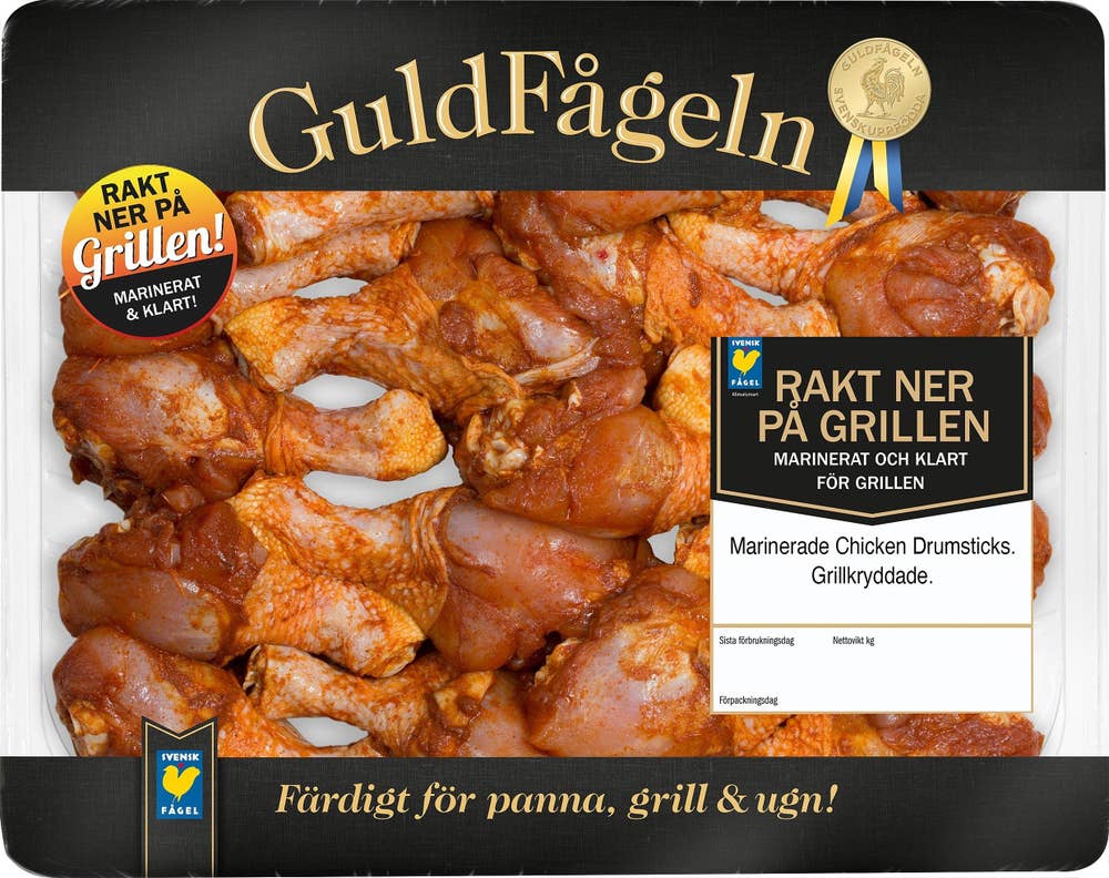 Guldfågeln Marinerade Kycklingben Grillkryddade