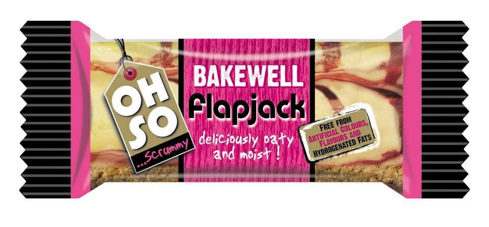 Oh So Scrummy Flapjack Hallon & Vit Choklad 110g Oh So Scrummy