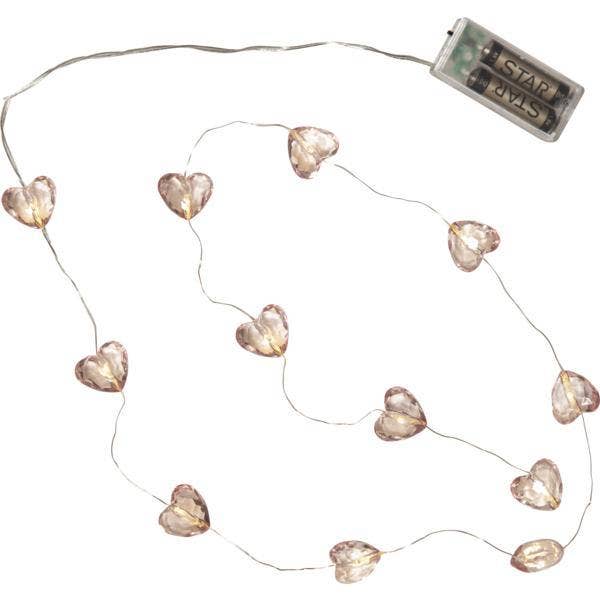 Star Trading Ljusslinga Valentine Rosa 165cm