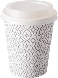 Duni Pappersmugg med Lock Våg 24cl