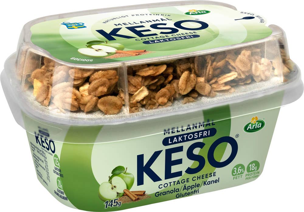 KESO® Keso Mellanmål Äpple & Kanel Laktosfri Arla