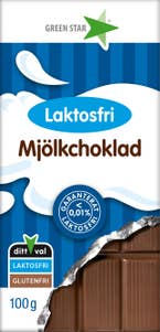 Green Star Mjölkchoklad Laktosfri