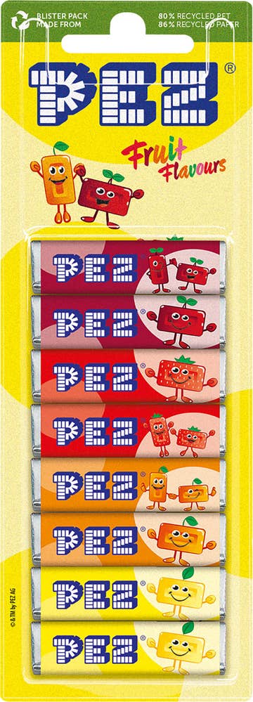 Pez Frukttablett Refill 8-p