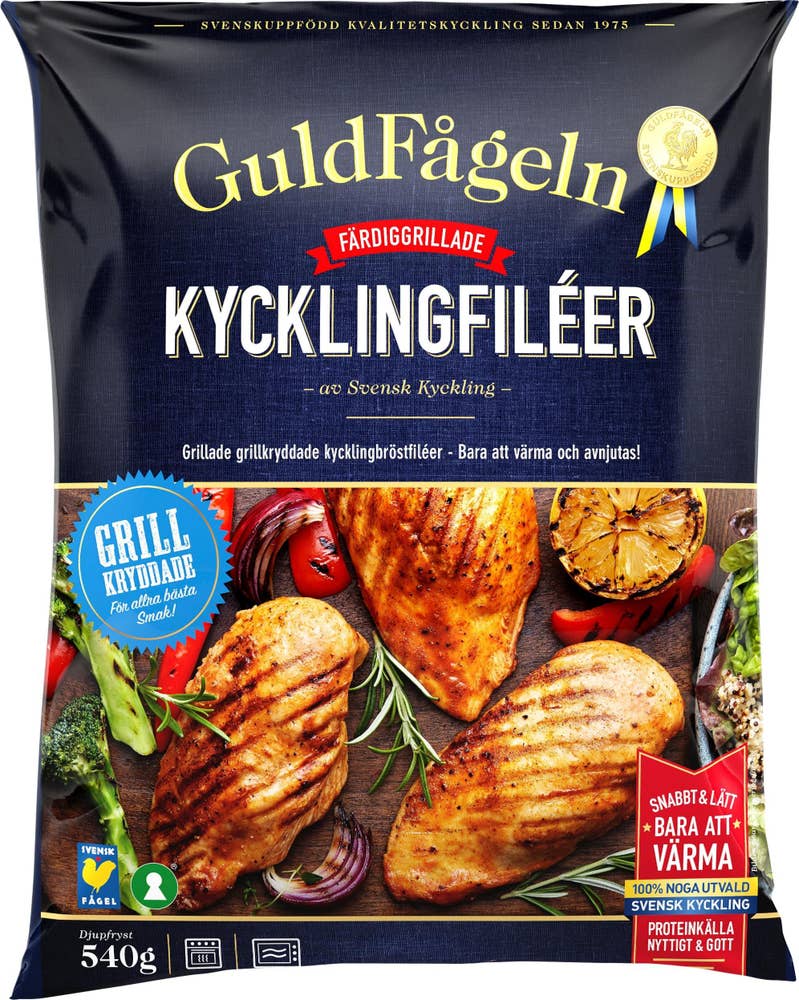 Guldfågeln Grillade Kycklingbröst Fryst