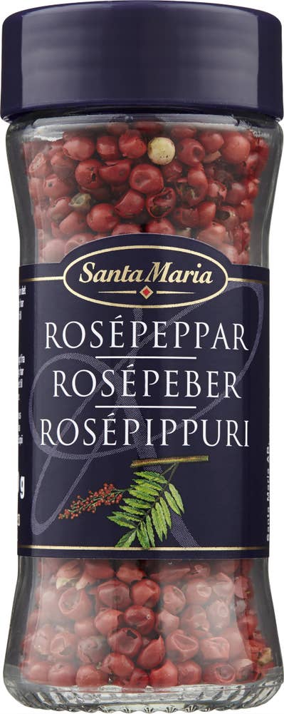 Santa Maria Rosepeppar glas