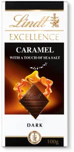 Lindt Excellence Mörk Chokladkaka Karamell & Havssalt