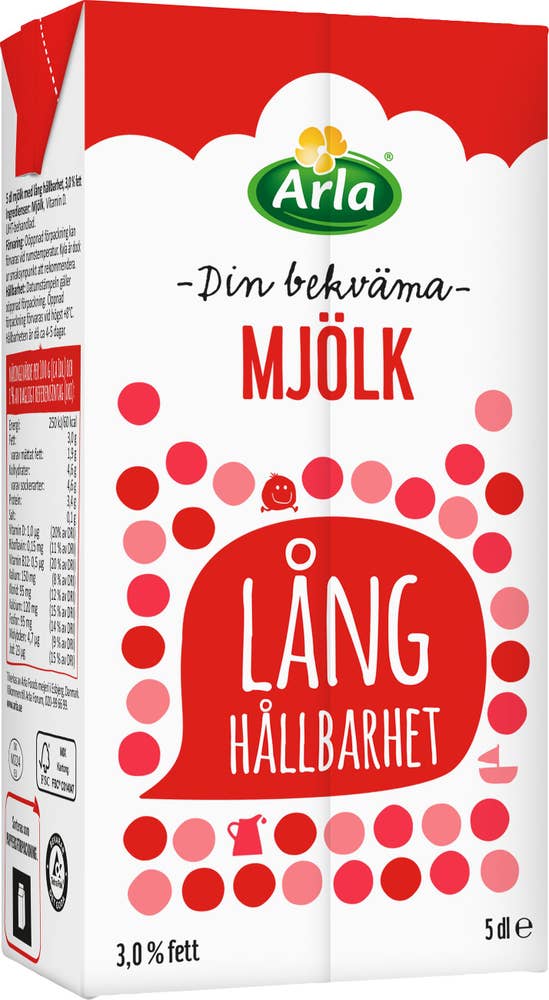 Arla® Standardmjölk Lång Hållbarhet 3%