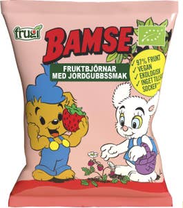 Bamse Fruktbjörnar Jordgubb EKO