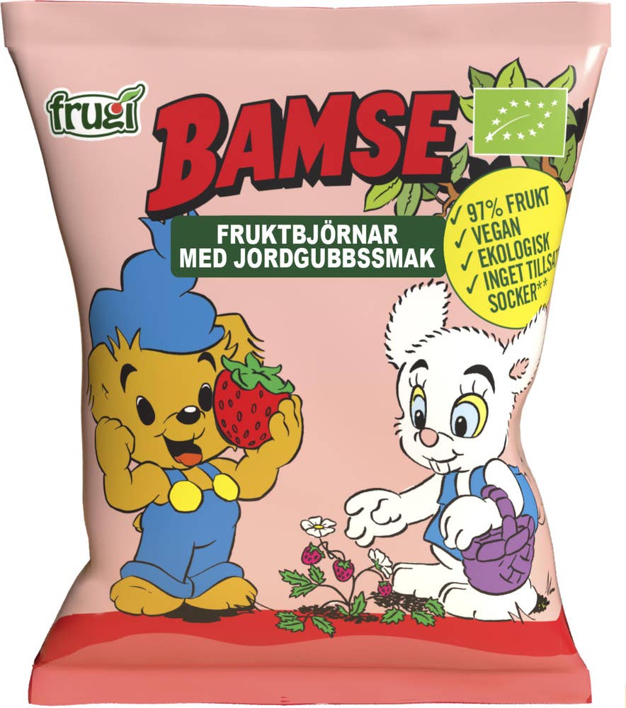 Bamse Fruktbjörnar Jordgubb EKO