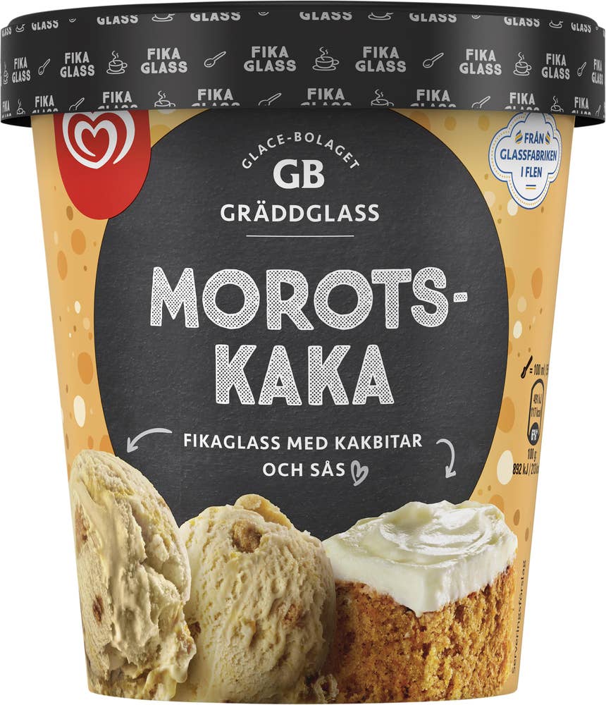 Daloplast Glass Morotskaka GB Gräddglass