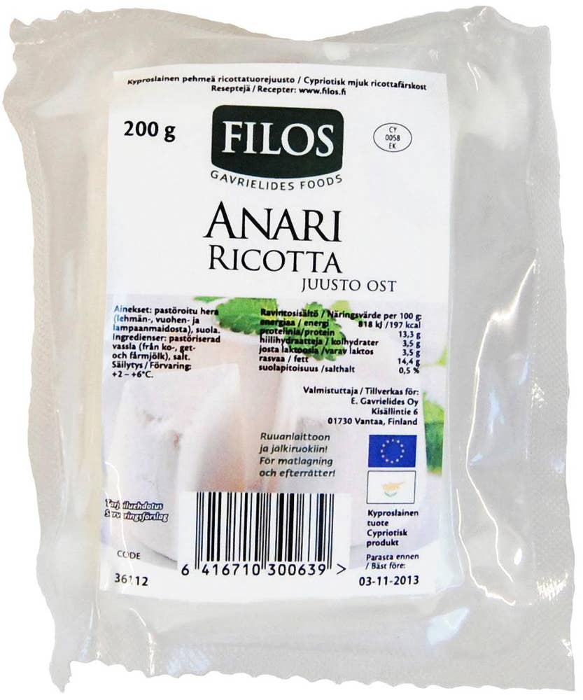 Filos Anari Ricotta