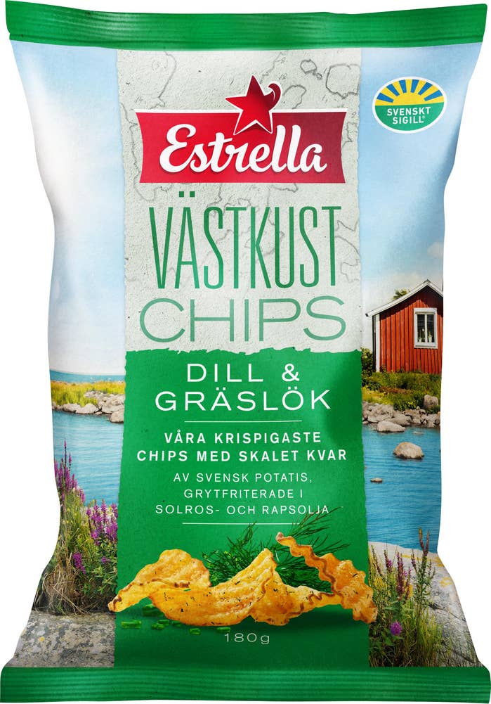 Estrella Västkustchips Dill & Gräslök