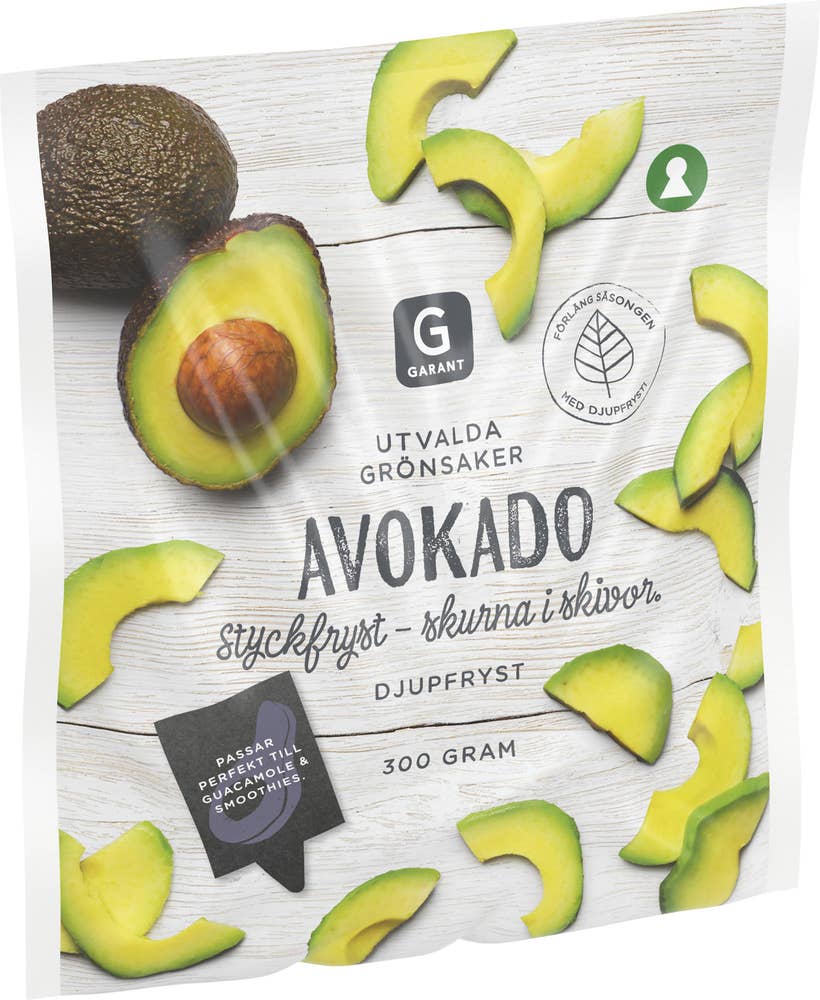 Garant Avokado Skivor Fryst