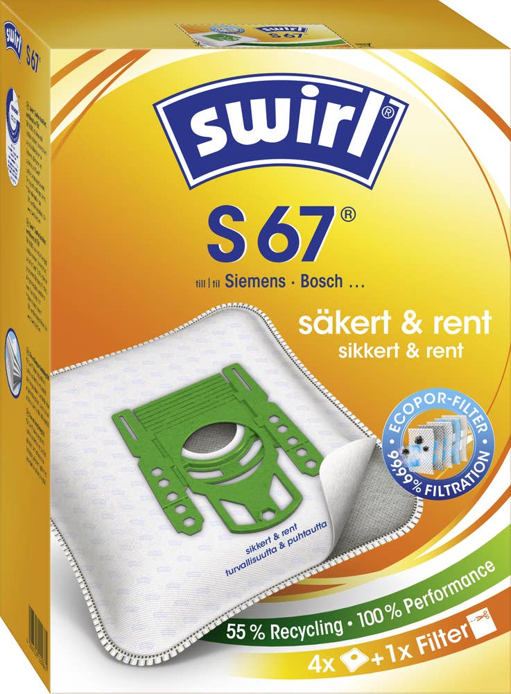 SWIRL Dammsugarpåse S67Mp+G