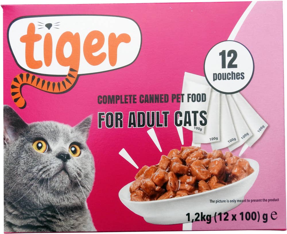 Tiger Cat Kattmat Pouch Meat 12x100g