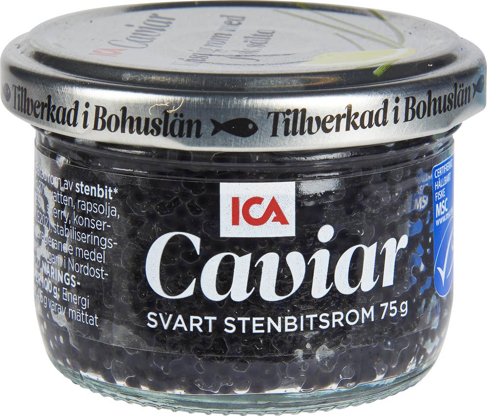Ej sorterad Svart Stenbitsrom Kaviar Ica