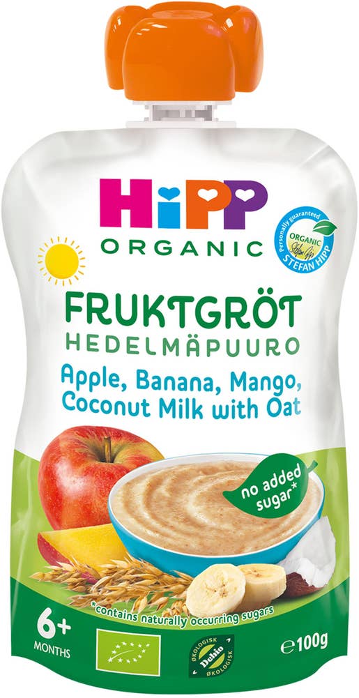 Hipp Fruktgröt Äpple, Banan & Mango 6M EKO