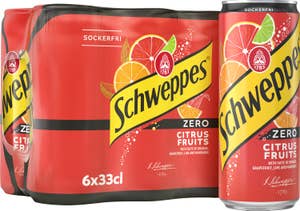 Schweppes Citrus Fruits Zero 6x33cl