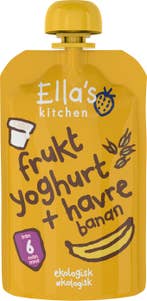 Ella's Kitchen Klämmis Fruktyoghurt Havre & Banan 6M EKO