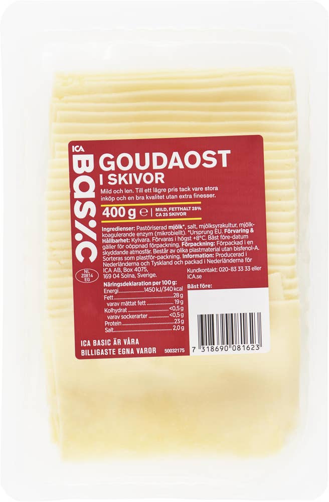 Ej sorterad Goudaost Skivad Ica Basic